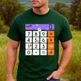 Math Teacher Halloween Costume Calculator Math Pun Men's Casual T-Shirt Forest