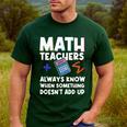 Mathematics Teachers Math Teacher For Men Women Men's Casual T-Shirt Forest Mathematics Teachers Math Teacher For Men Women Men's Casual T-Shirt Forest