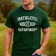 Mathletic Department 314159 Pi Day Math Teacher Vintage Men's Casual T-Shirt Forest