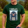 Mole Chemistry Chemist Student Science Teacher Men's Casual T-Shirt Forest