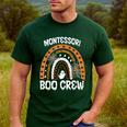 Montessori Teacher Halloween Boo Rainbow Leopard Halloween Men's Casual T-Shirt Forest Montessori Teacher Halloween Boo Rainbow Leopard Halloween Men's Casual T-Shirt Forest