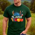Ms Johnson Personalized Name Back To School Teacher For Men Women Kids Men's Casual T-Shirt Forest