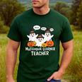 Multilingual Learner Teacher Spooky Halloween ESL Teacher Men's Casual T-Shirt Forest Multilingual Learner Teacher Spooky Halloween ESL Teacher Men's Casual T-Shirt Forest