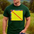 Multiplication Table Chart Math Shirt Teacher Student Outfit For Men Women Girls Kids Men's Casual T-Shirt Forest