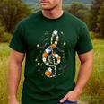 Music Note Symbol Halloween For Music Teacher Musicians Men's Casual T-Shirt Forest Music Note Symbol Halloween For Music Teacher Musicians Men's Casual T-Shirt Forest