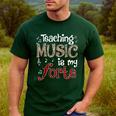 Music Teacher Teaching Music Is My Forte For Music Lovers Men's Casual T-Shirt Forest Music Teacher Teaching Music Is My Forte For Music Lovers Men's Casual T-Shirt Forest