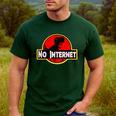 Nerdy No Internet Dinosaur Computer Science Teacher Men's Casual T-Shirt Forest Nerdy No Internet Dinosaur Computer Science Teacher Men's Casual T-Shirt Forest