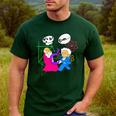Nerdy Pythagoras Fighting Over C Squared Math Teacher Men's Casual T-Shirt Forest Nerdy Pythagoras Fighting Over C Squared Math Teacher Men's Casual T-Shirt Forest