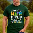 On The Nice List Christmas Math Teacher Women Men Men's Casual T-Shirt Forest On The Nice List Christmas Math Teacher Women Men Men's Casual T-Shirt Forest