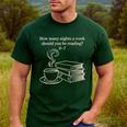 How Many Nights A Week Should You Be Reading 6-7 Teacher Fun Men's Casual T-Shirt Forest How Many Nights A Week Should You Be Reading 6-7 Teacher Fun Men's Casual T-Shirt Forest