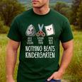 Nothing Beats Kindergarten Back To School Kid Teacher Men's Casual T-Shirt Forest