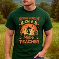 Nothing Scare Me I'm a Pre-k Teacher Matching Halloween For Men Women Men's Casual T-Shirt Forest