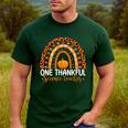One Thankful Science Teacher Rainbow Boho Fall Thanksgiving Men's Casual T-Shirt Forest One Thankful Science Teacher Rainbow Boho Fall Thanksgiving Men's Casual T-Shirt Forest