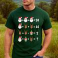 Order Of Operations Math Teacher Christmas Men's Casual T-Shirt Forest