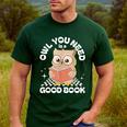 Owl You Need Is A Good Book Teacher Librarian Reading Men's Casual T-Shirt Forest