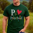 P Is For Preschool Teacher Student Back To School Men's Casual T-Shirt Forest P Is For Preschool Teacher Student Back To School Men's Casual T-Shirt Forest