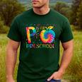 P Is For Preschool Tie Dye Back To School Teacher Men Women Girls Kids Men's Casual T-Shirt Forest P Is For Preschool Tie Dye Back To School Teacher Men Women Girls Kids Men's Casual T-Shirt Forest