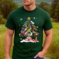 Paintbrush Christmas Tree Decor Xmas For Artist Art Teacher For Men Women Men's Casual T-Shirt Forest