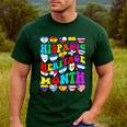 Hispanic Heritage Month 2025 Latino Puerto Rico Teacher Kids Men's Casual T-Shirt Forest