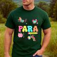 Para Paraprofessional Paraeducator Teacher Back To School Men's Casual T-Shirt Forest