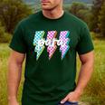 Para Squad Paraprofessional Teacher Lightning Bolt Men's Casual T-Shirt Forest Para Squad Paraprofessional Teacher Lightning Bolt Men's Casual T-Shirt Forest