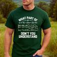 What Part Of Don't You Understand Math Teacher Men's Casual T-Shirt Forest What Part Of Don't You Understand Math Teacher Men's Casual T-Shirt Forest