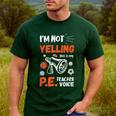 PE Teacher Voice PE Teacher School Fitness Class Men's Casual T-Shirt Forest