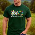Peace Love Inclusion Sped Squad Special-Ed Teacher Daycare Men's Casual T-Shirt Forest Peace Love Inclusion Sped Squad Special-Ed Teacher Daycare Men's Casual T-Shirt Forest