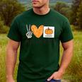 Peace Love Visuals Sped Teacher Pumpkin Skeleton Halloween Men's Casual T-Shirt Forest Peace Love Visuals Sped Teacher Pumpkin Skeleton Halloween Men's Casual T-Shirt Forest