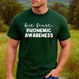 Phonemic Awareness Science Of Reading Teacher Men Women Men's Casual T-Shirt Forest
