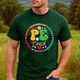 Physical Education PE Instructor Coach Teacher Gym Men's Casual T-Shirt Forest