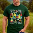 Play Is Learning Kindergarten Preschool Teacher Appreciation Men's Casual T-Shirt Forest Play Is Learning Kindergarten Preschool Teacher Appreciation Men's Casual T-Shirt Forest