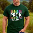 Pre-K Crew Teacher Team Squad Hello Back School Graduation Men's Casual T-Shirt Forest Pre-K Crew Teacher Team Squad Hello Back School Graduation Men's Casual T-Shirt Forest