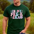 In My Pre K Era Groovy Back To School First Day Teacher Kids Men's Casual T-Shirt Forest In My Pre K Era Groovy Back To School First Day Teacher Kids Men's Casual T-Shirt Forest