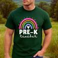 Pre-K Teacher Cute Pre Kindergarten For Teachers Rainbow For Men Women Kids Men's Casual T-Shirt Forest