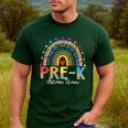 PreK Dream Team Leopard Rainbow Teacher Squad Back To School Men's Casual T-Shirt Forest PreK Dream Team Leopard Rainbow Teacher Squad Back To School Men's Casual T-Shirt Forest