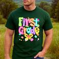 Preppy First Grade Back To School 1st Grade Teacher Girl Kid Men's Casual T-Shirt Forest Preppy First Grade Back To School 1st Grade Teacher Girl Kid Men's Casual T-Shirt Forest