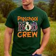 Preschool Boo Crew Preschool Halloween Teacher Men's Casual T-Shirt Forest