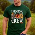 Preschool Boo Crew Teacher Halloween Men's Casual T-Shirt Forest