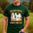 Preschool Boo Crew Teacher Kids Halloween Ghost Cat Pumpkin Men's Casual T-Shirt Forest Preschool Boo Crew Teacher Kids Halloween Ghost Cat Pumpkin Men's Casual T-Shirt Forest