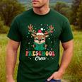 Preschool Crew Xmas Reindeer Teacher Student Christmas Men's Casual T-Shirt Forest Preschool Crew Xmas Reindeer Teacher Student Christmas Men's Casual T-Shirt Forest