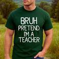 Pretend I'm A Teacher Halloween Costume Men's Casual T-Shirt Forest