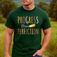 Progress Over Perfection Teacher Pencil Back-To-School Men's Casual T-Shirt Forest Progress Over Perfection Teacher Pencil Back-To-School Men's Casual T-Shirt Forest