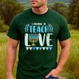 I Promise To Teach Love Hanukkah Chanukah Jewish Teacher Men's Casual T-Shirt Forest I Promise To Teach Love Hanukkah Chanukah Jewish Teacher Men's Casual T-Shirt Forest