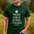 Proud Public School Teacher Red For Ed California Men Women Kids Men's Casual T-Shirt Forest Proud Public School Teacher Red For Ed California Men Women Kids Men's Casual T-Shirt Forest