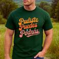 Pudiste Puedes Podras Maestra Spanish Teacher Men's Casual T-Shirt Forest