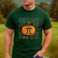 Pumpkin Pi Math Teacher Halloween Pumpkin Pi Men's Casual T-Shirt Forest