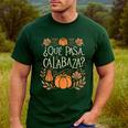 Que Pasa Calabaza Shirt Spanish Teacher Men's Casual T-Shirt Forest