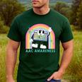 Rainbow AAC Awareness Month SPED Teacher SLP Communication Men's Casual T-Shirt Forest