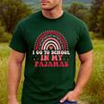Rainbow Homeschool Mom Teacher I Go To School In My Pajamas Men's Casual T-Shirt Forest Rainbow Homeschool Mom Teacher I Go To School In My Pajamas Men's Casual T-Shirt Forest